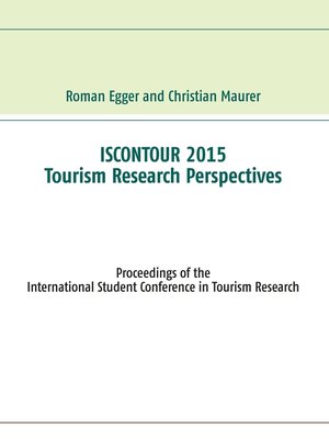 cover image of Iscontour 2015--Tourism Research Perspectives